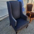 Blue High Back Reception Chair